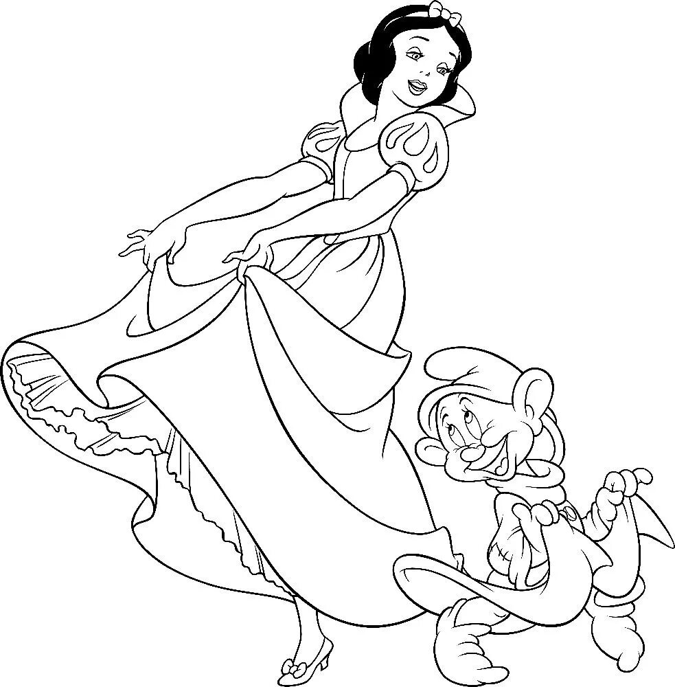 Раскраска принцессы disney белоснежка и семь гномов. Раскраска антистресс для девочек. Раскраска. Раскраски для взрослых принцессы. Disney colouring book.