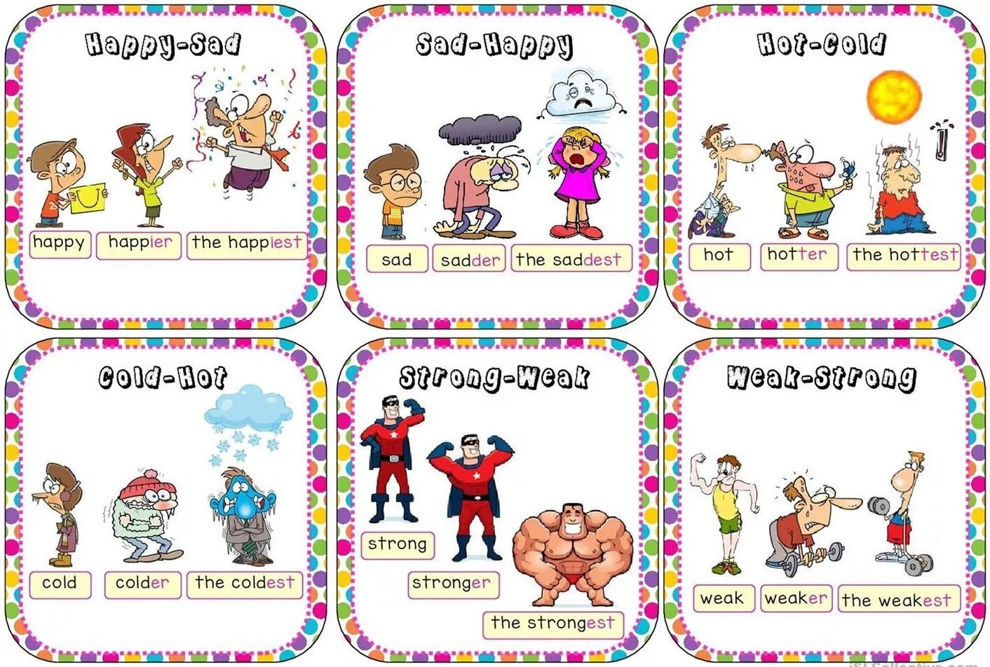 Comparative and Superlative adjectives Cards. Игры на Comparatives and Superlatives. Игры на сравнительную степень. Игры на английском языке. Superlative board game