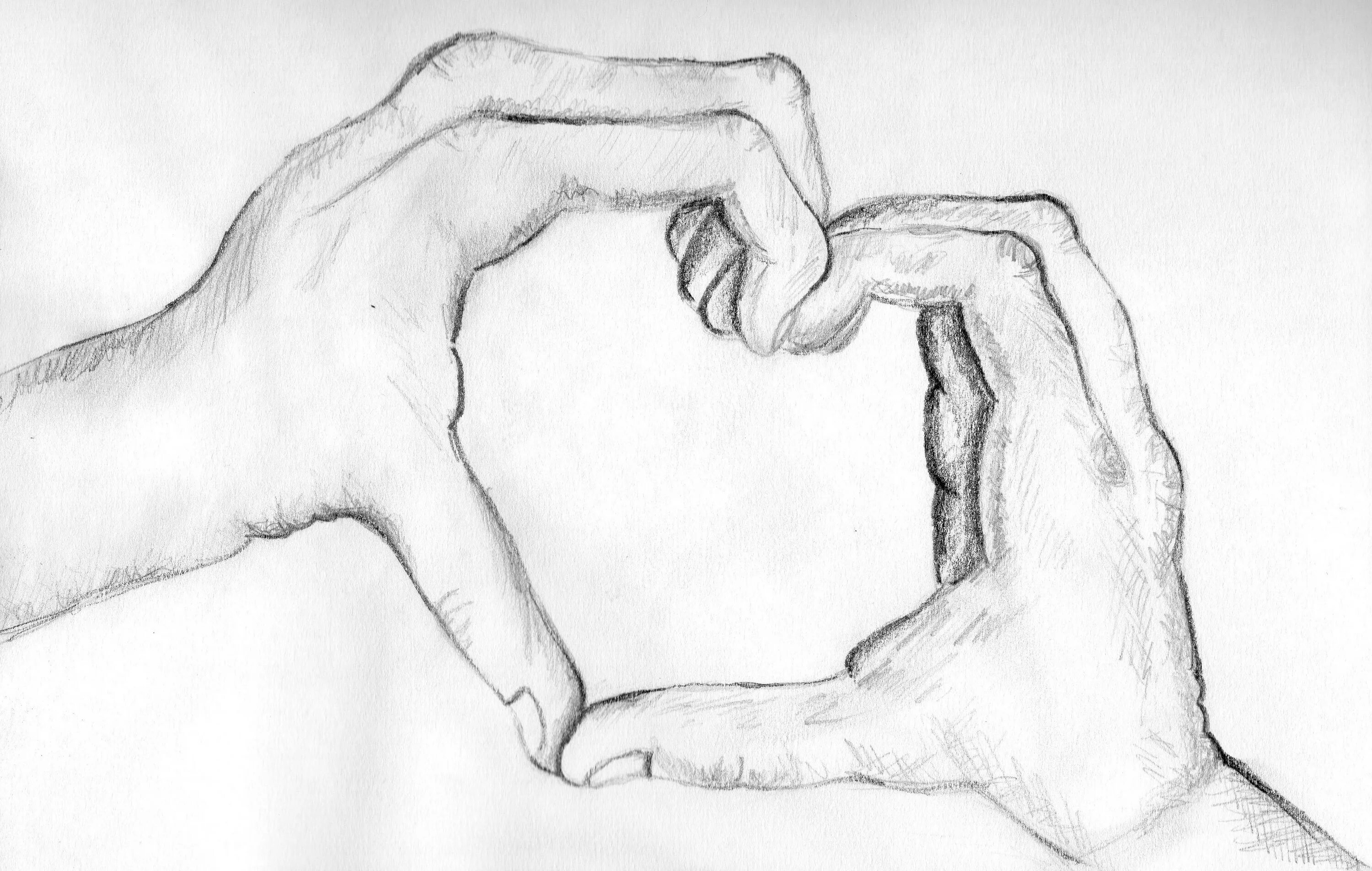 Give a sketch of. Сердце из рук карандашом. руки с сердцем рисунок в перспективе. рисунок рука с сердечком карандашом с тенями. sketch love pencil.
