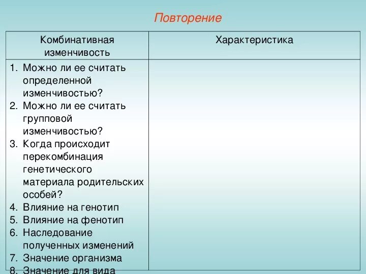 Презентация по биологии на тему " Наследственная изменчивость" (10 класс)