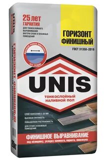 Наливной пол unis горизонт 20 кг