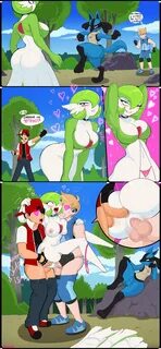 shadman, gardevoir, lucario, comic, tagme, 2boys 1girl, battle, hot, pokemo...