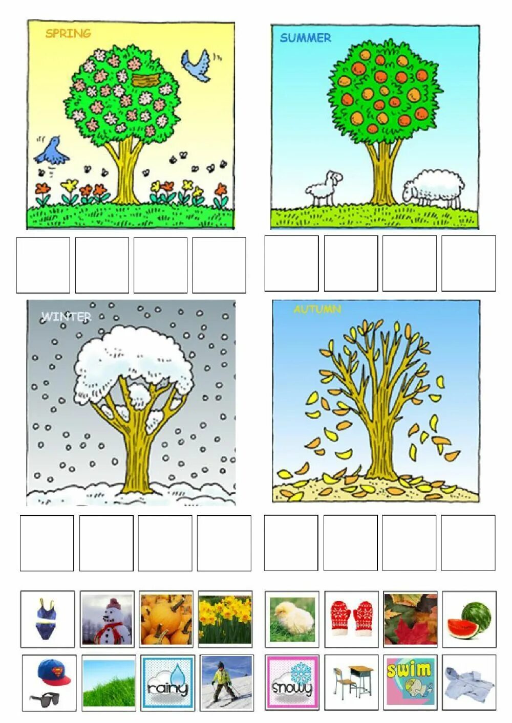 Времена года Worksheets. Seasons for Kids задания. Seasons tasks for Kids. Seasons activities for Kids.