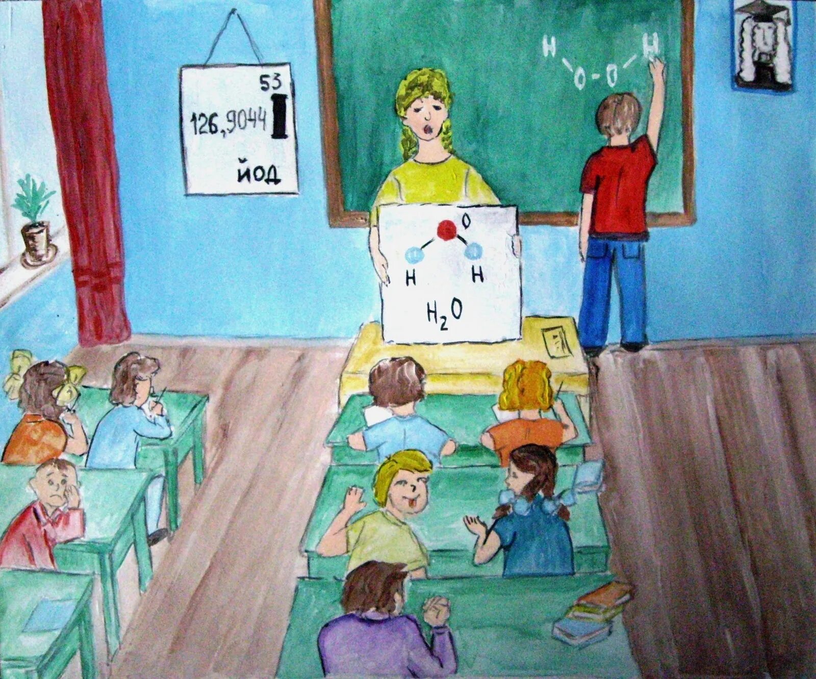 Рисунки на уроке. Рисунок на тему школа. Класс рисунок. Рисунки на школьную тему. Детские рисунки про школу.