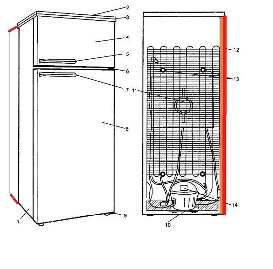 схема холодильника атлант м15. холодильник no frost сзади. холодильник индезит сзади. транспортировочные холодильник атлант. холодильник атлант вид сзади двухкамерный конструкция.