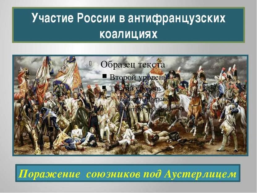 Вступление россии во вторую антифранцузскую коалицию. Участие России в антифранцузских коалициях. Участие в антифранцузской коалиции.