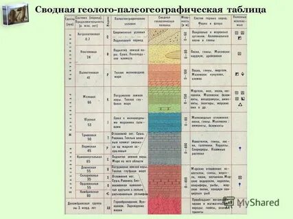 Возраст всех горных пород