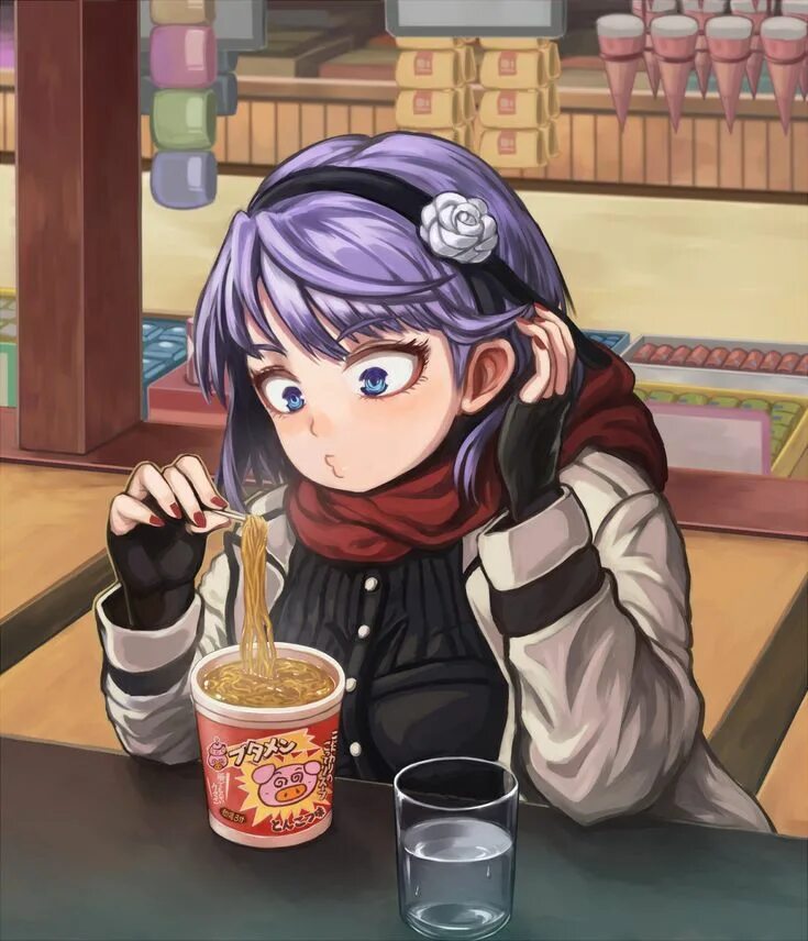 Магазинчик сладостей Хотару. Хотару из Dagashi Kashi.