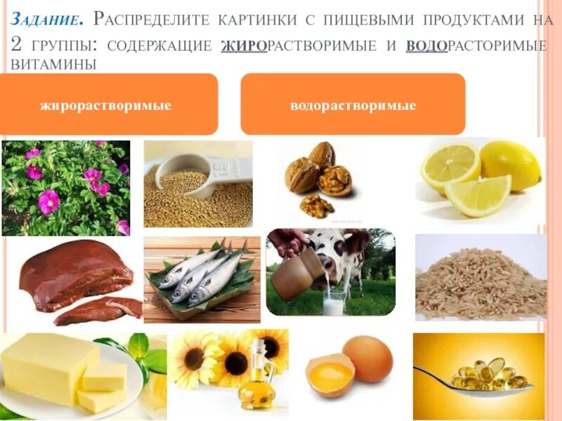 Водорастворимые витамины продукты. Жирорастворимые витамины продукты. Водорастворимые и жирорастворимые витамины. Продукты содержащие жирорастворимые витамины.