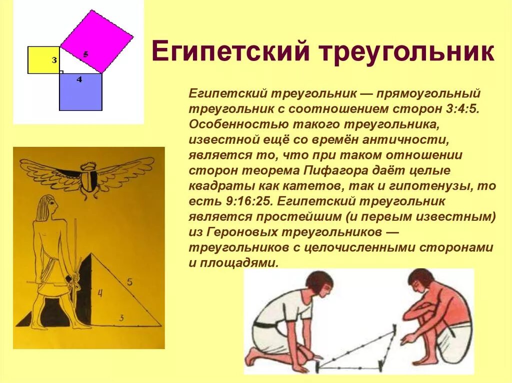 Теорема Пифагора Египетский треугольник. Теорема Пифагора Египетский треугольник 8 класс. Пропорции египетского треугольника. Египетский треугольник 3 4 5 теорема. Теорема пифагора для трехгранного угла