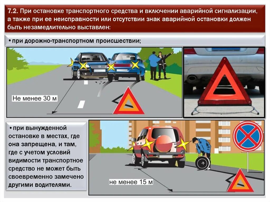 Остановиться передавать. Аварийная сигнализация и знак аварийной остановки ПДД. Применение аварийной сигнализации и знака аварийной остановки. Как правильно поставить знак аварийной остановки. 7.1. Аварийная сигнализация должна быть включена:.