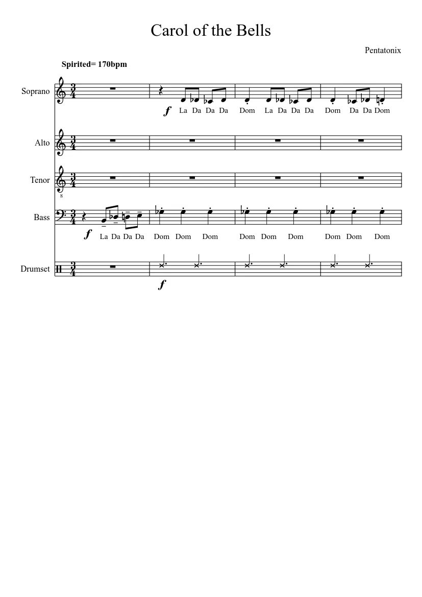 Carol of the bells текст. Pentatonix Carol of the Bells. Пентатоникс Carol of the Bells. Carol of the Bells Ноты.