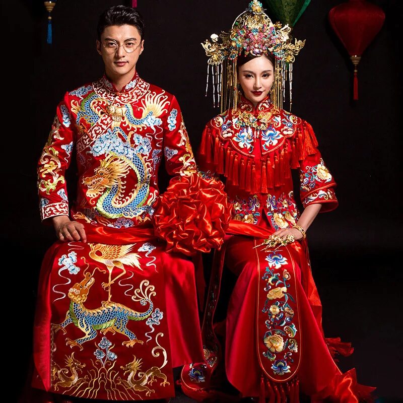 свадебный наряд китайцев. традиционное китайское платье. свадебные традиции в китае. Chinese wedding. свадебные традиции в китае.