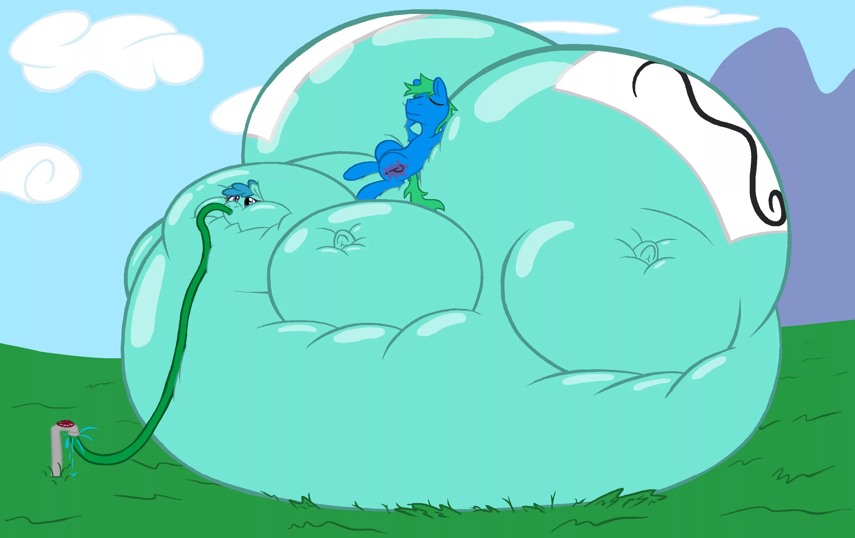 Pony inflation. Inflation water пони. ватер инфлатион белли. белли инфлатион пони. bfdi belly inflation.
