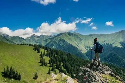 Mountain hiking