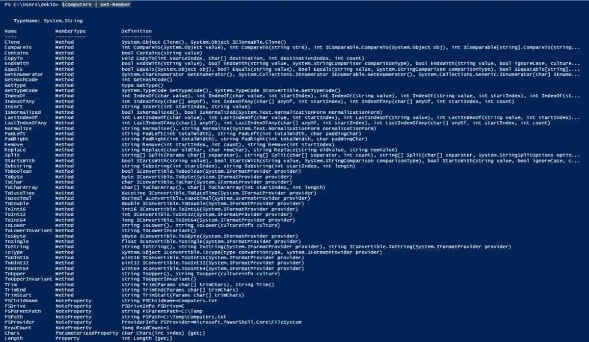 Powershell get system. Substr powershell. get-content powershell.
