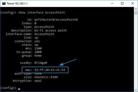 Wifi mac address