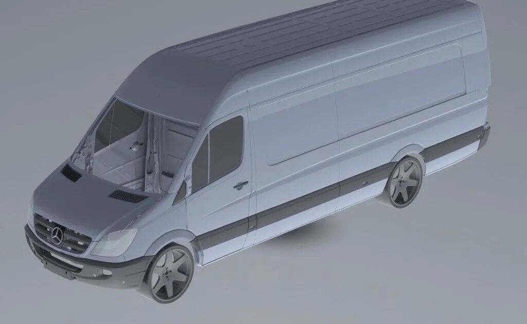 Mercedes-Benz, модель: 313 CDI Sprinter. Мерседес Спринтер 3d модель. 1 24 Mercedes Sprinter.