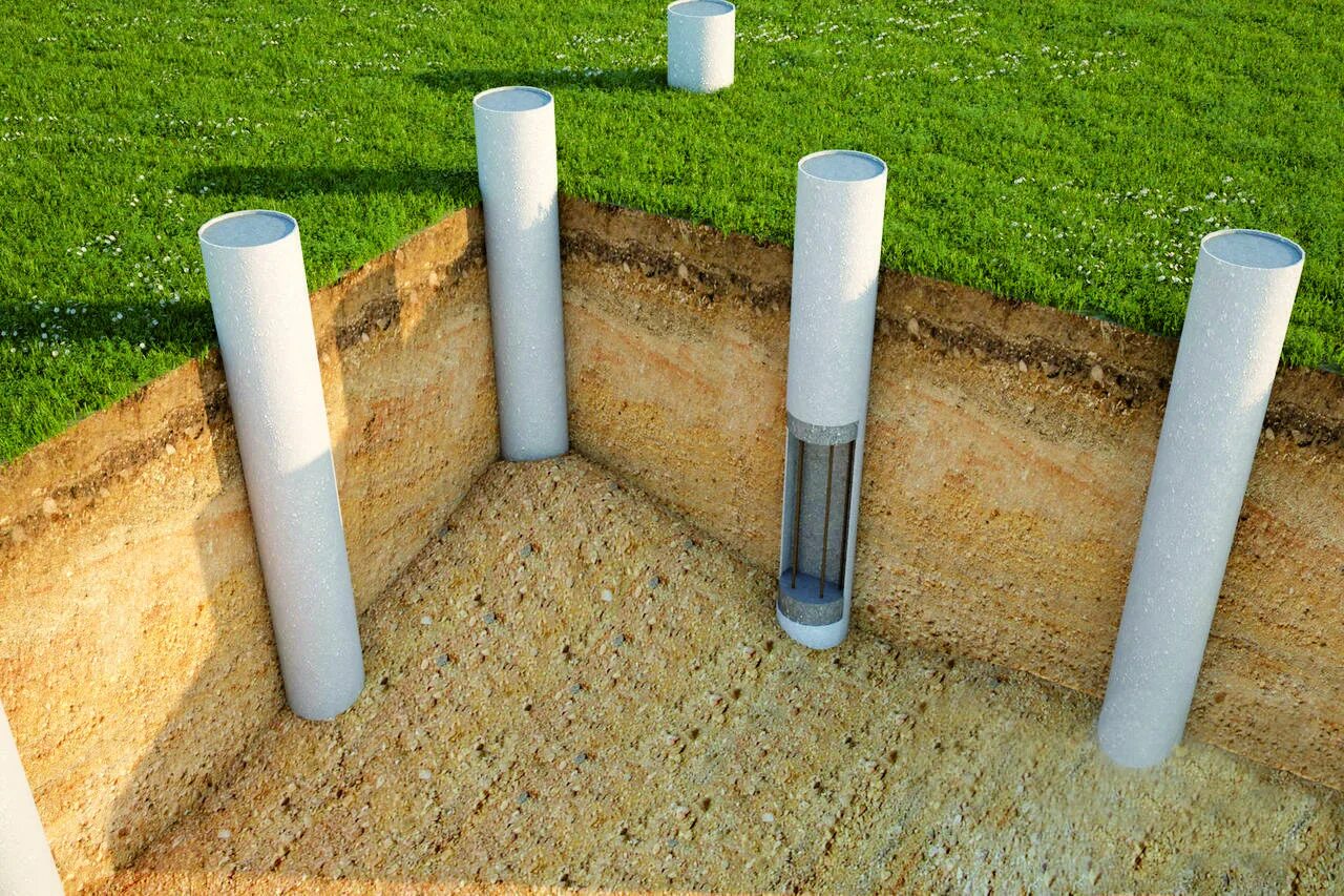 Сваи из труб. Сваи из пвх труб 110. Фундамент из асбестоцементных труб. Сваи из труб. Столбчатый фундамент труба пвх 160.