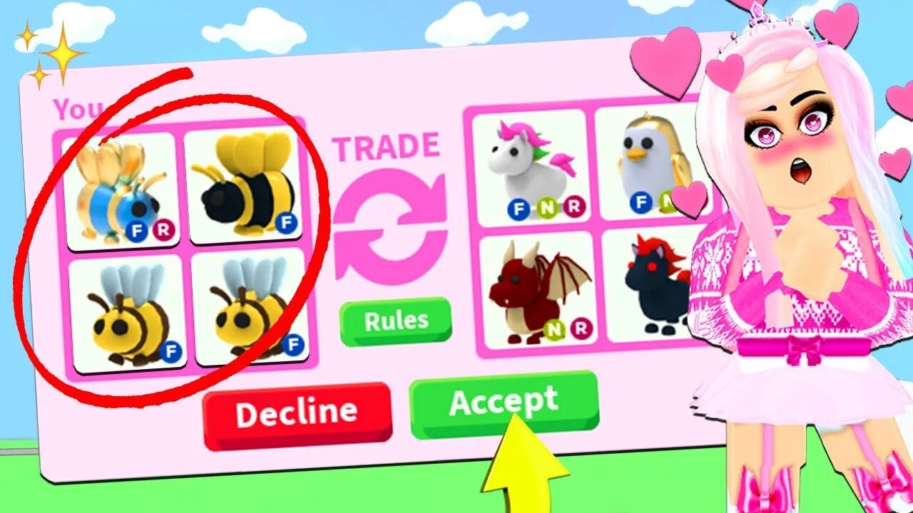Traderie adopt me. Адопт ми петы пчела. trade adopt me pets. adopt me trading values.