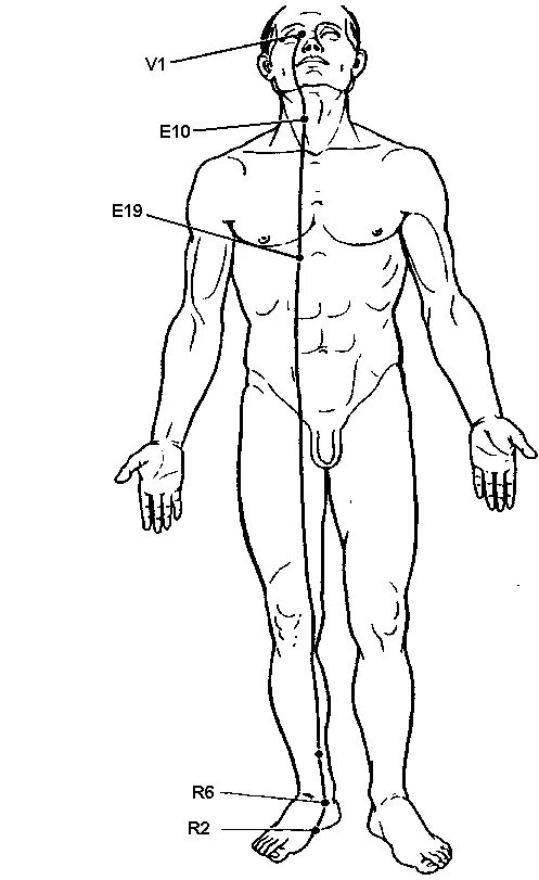 V62 точка акупунктуры. Меридианы человека.