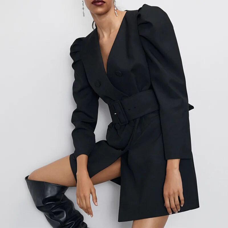Платье с рукавом пиджак. Платье пиджак Zara. Платье-пиджак Zara черное 2020.