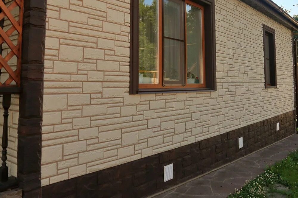 Панель фасадная под камень для наружной отделки дома