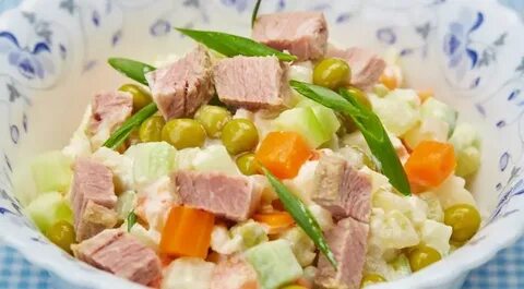 Оливье с мясом говядины рецепт