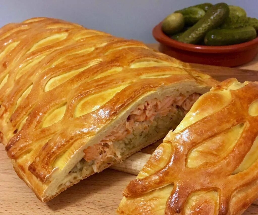 Пирог с рисом мясом дрожжевой