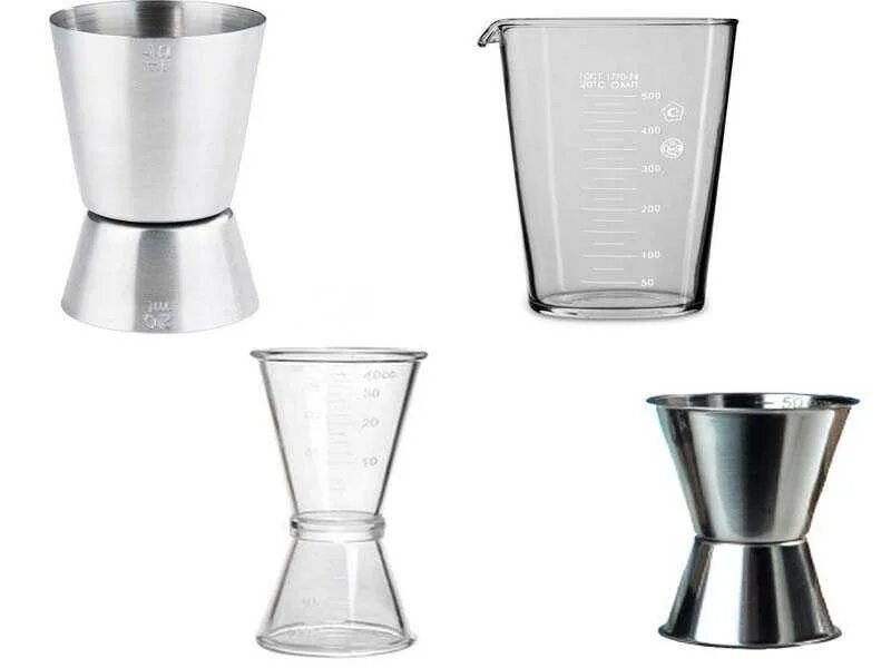 Стопка мерная джиггер kitchen. Барменский мерный стаканчик. Мерная посуда. Джиггер 50/100. Мензурка для коктейлей.