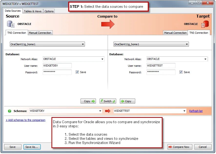 Compare data. Red Gate data comparer. Apex data.