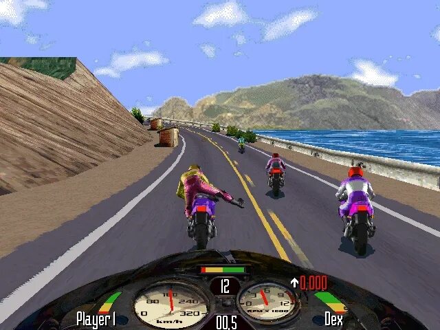Какой жанр у игры road rash. Road rash 1996. road rash 6. road rash pc 1996. скриншот игра road rash.