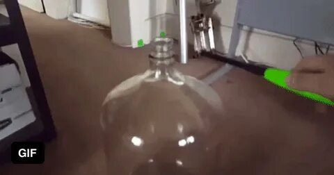 Охлаждение газов бутылка и шарик