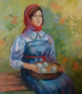 Крестьянка в народном костюме 4 класс
