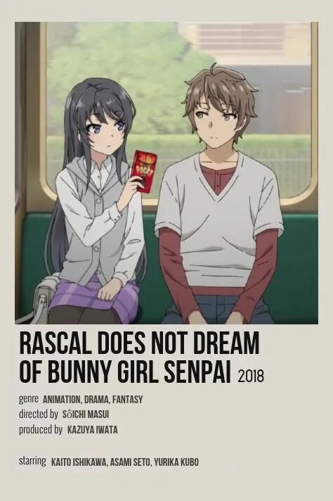 Rascal does not dream of bunny. Rascal does not dream of bunny girl senpai постер на стену. rascal does not dream of a dreaming girl poster.