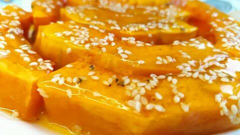 Рецепт тыквы в духовке с медом