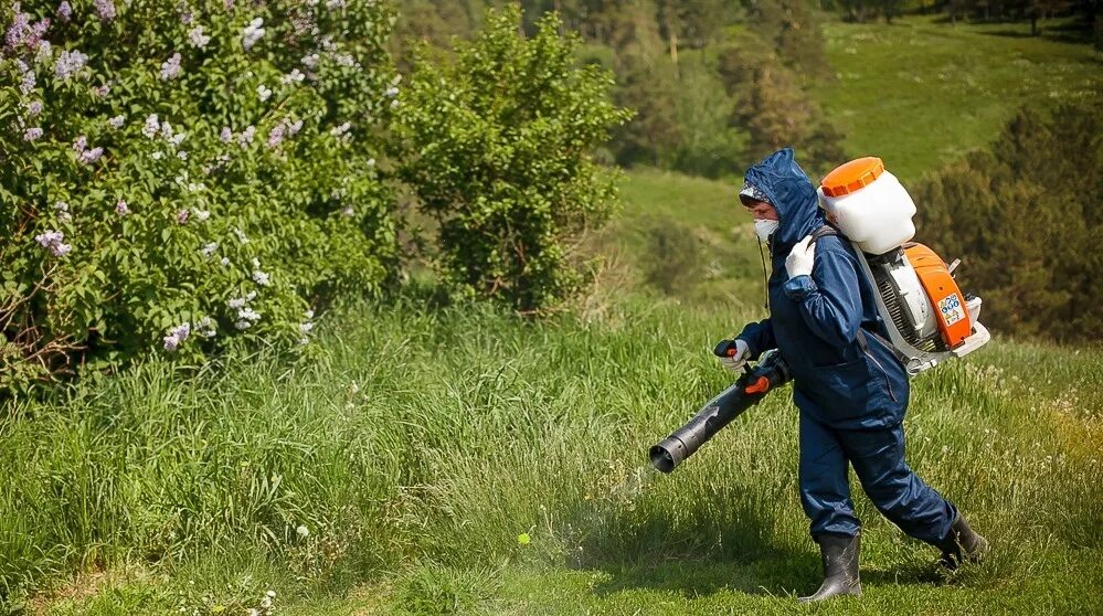 Начата обработка. Обработка против клещей. клещи обработано. внимание акарицидная обработка в парке.