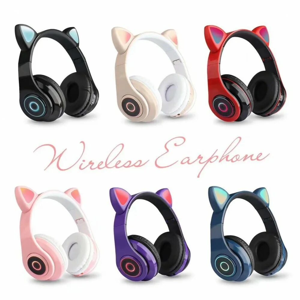 Наушники кошка купить. Наушники Cat Ear CXT b39. CXT-b39 наушники с ушками. Bluetooth гарнитура Cat Ear CXT-b39 Red. Wireless наушники беспроводные b39.