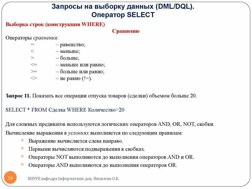 Выборка данных в sql. Операторы выборки данных SQL. Операторы запроса на выборку. Запросы на выборку данных. Опции в операторах выборки данных.