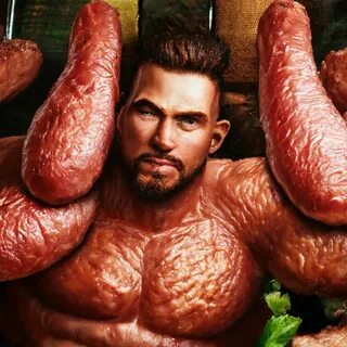 "The meat man" - image created in Shedevrum 