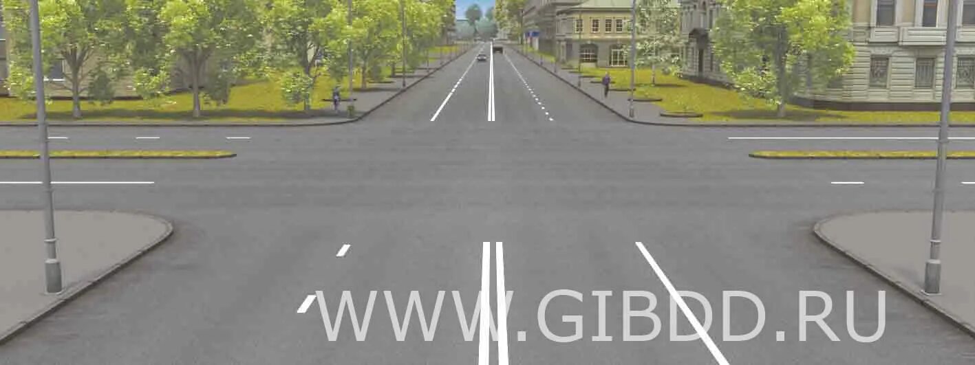 перекресток с 2 разделительными полосами. сколткр пересечения проезжих частей. порядок проезда перекрёстка с разделительной полосой. нерегулируемый перекресток с разделительной полосой. разъезд на перекрестке с разделительной полосой.