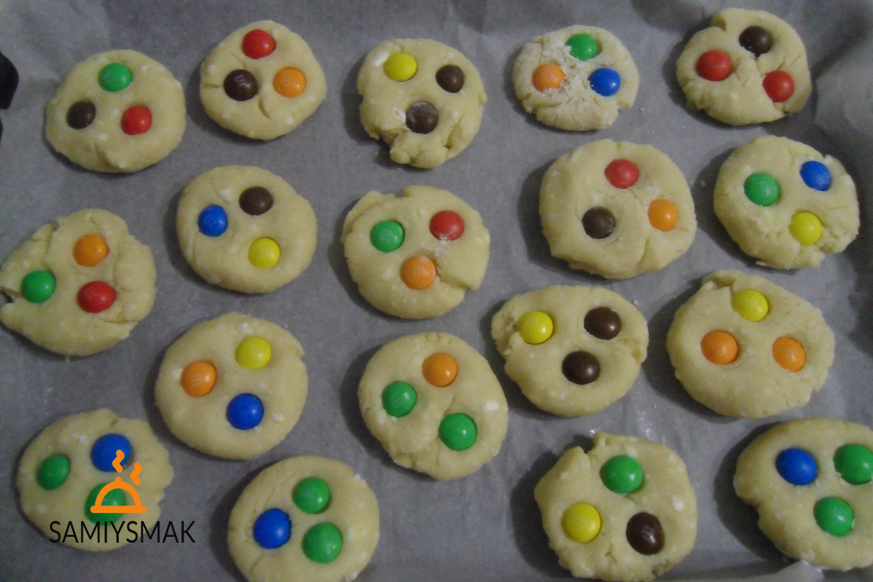 Американское печенье с M&M's Американское печенье, Идеи для блюд, Печенье