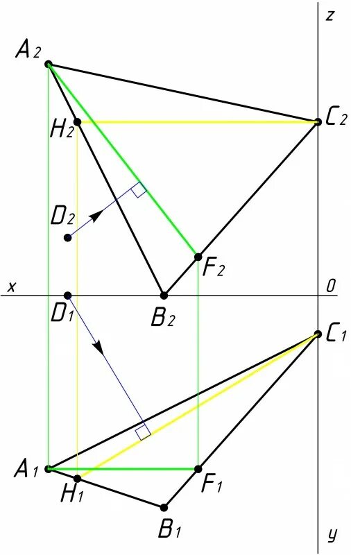 Расстояние от точки до плоскости начертательная геометрия. Определить расстояние от точки до плоскости треугольника. Метод перемены плоскостей проекций. Расстояние от точки до плоскости начертательная геометрия. Как найти расстояние от точки до плоскости начертательная геометрия.