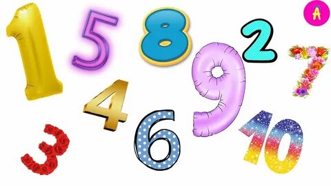 Цифры для детей 4 5 видео