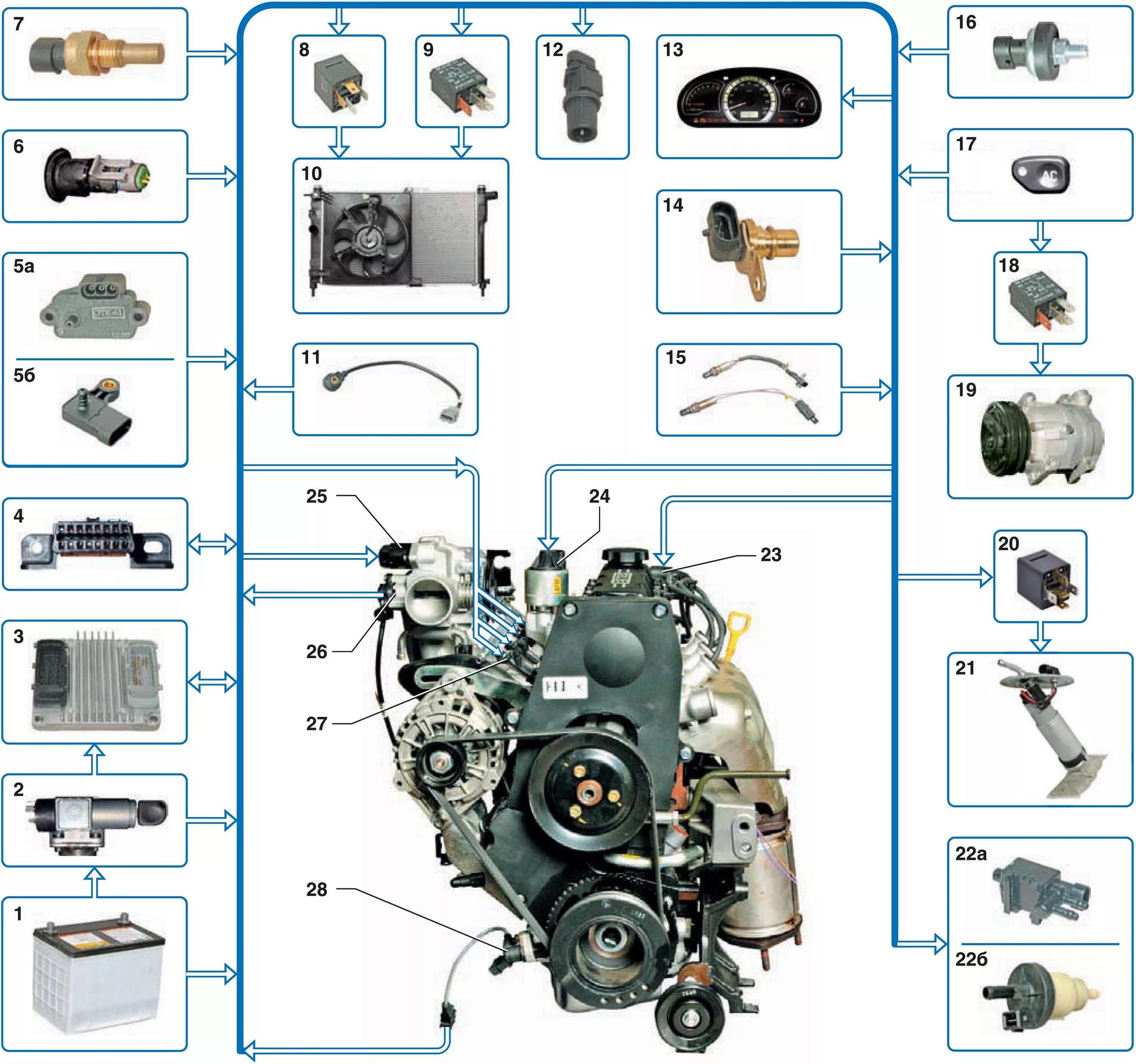 Датчики Дэу Нексия 8 клапанов расположение. Daewoo Nexia 16 клапанов двигатель схема. Датчики двигателя Дэу Нексия 16 клапанов. Датчики на двигателе 16 клапанов Нексия. Датчики в двигателе автомобиля
