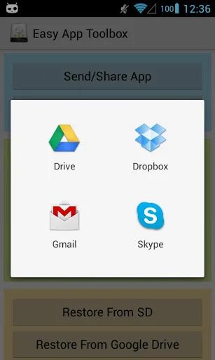 Easy apps. Приложение easy. Toolbox приложение. Копирование приложений. Google Drive и dropbox Резервное копирование.