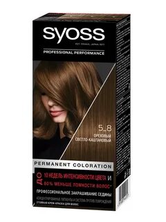 Стойкая крем-краска для волос Syoss Color, 5-8 Ореховый светло-каштановый