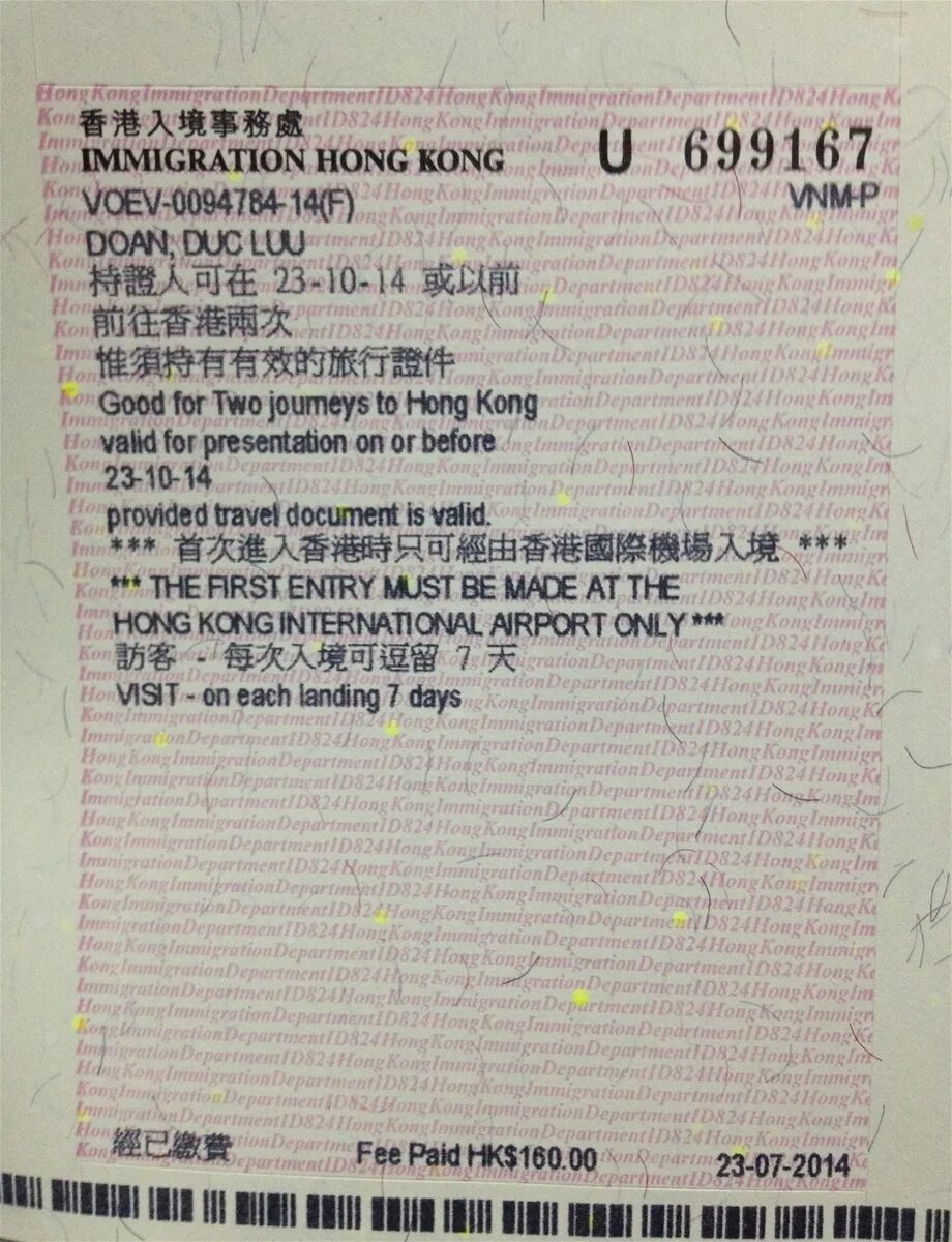 Нужна ли виза россиянам в гонконг 2024. Виза в Гонконг. Фото визы в Гонконг. Как выглядит рабочая виза в Гонконг.