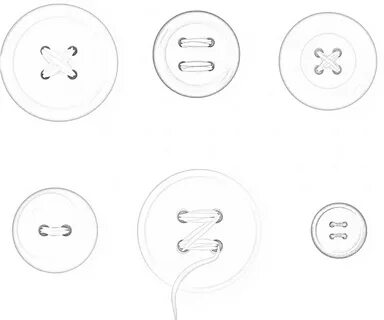 Раскраска пуговица с четырьмя отверстиями и двумя кругами #380899