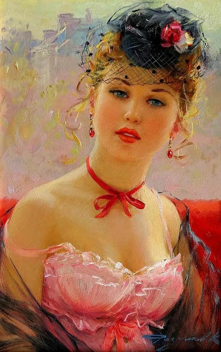 Картины на которых изображены женщины. Художник Konstantin Razumov.